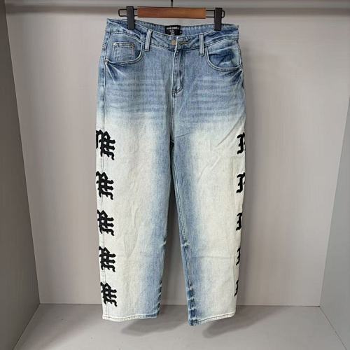 AMIRI Gothic Logo Jeans - Blue/Black