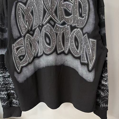 Mixed Emotion Rhinestone Long Sleeve Black
